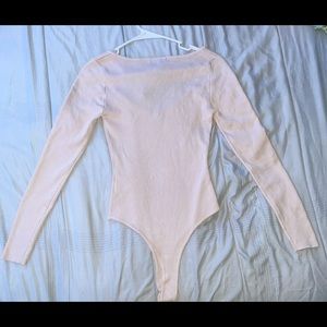 NEW/NEVER WORN FOREVER 21 LIGHT PINK BODYSUIT
